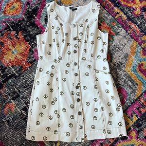 ModCloth Peace Sign Sheath Dress